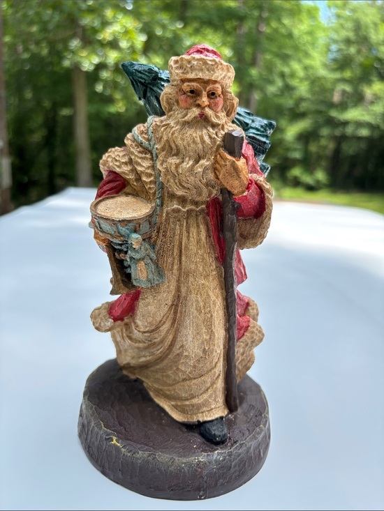 Other - Vintage 1980's Old World Style Santa/St. Nicholas Wearing Cream, Red And Green